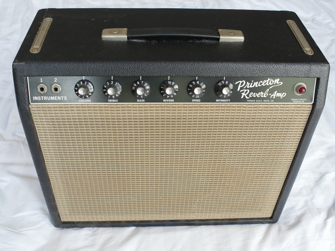 Fender Princeton Reverb 1965 Black Amp For Sale ATB Guitars