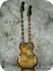 Hofner Double Neck Guitar And Bass-Sunburst