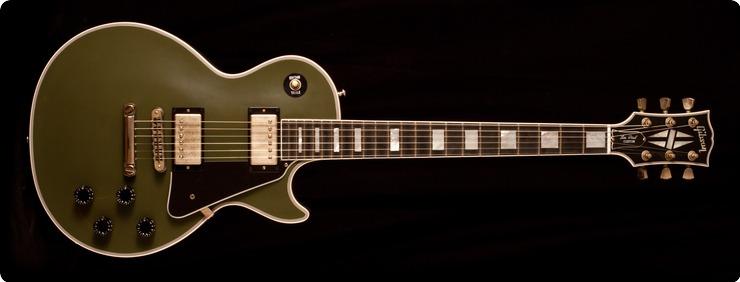 green gibson les paul custom