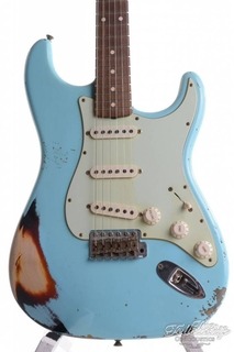 Fender Custom Shop Stratocaster Relic Sonic Blue Over Sb Ltd Ed 2014 Namm 1960