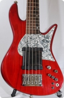 Fodera Custom Emporer 5 2006 Trans-Red Bass For Sale PrimeGuitars.com