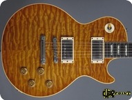 Gibson Les Paul Standard 59 Quil Top Reissue 1983 Amber