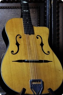 Dimauro, Antoine Antoine Dimauro Special Chorus Restored 1950s Rare Gypsy Guitar Natural