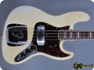 Fender Jazz Bass 1968 Olympic White Match. Headstock