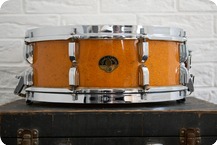 Ludwig 1956 1950s Leedy Ludwig Broadway 14x5.5 Sparkle Gold Pearl Snare