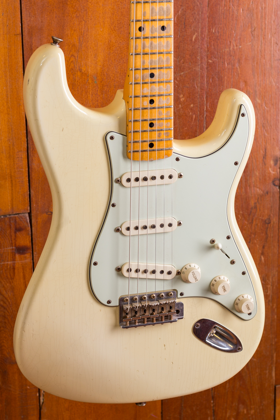 aged olympic white strat