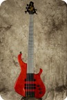 Le Fay Karlsson V Steel Fretless Red Translucent