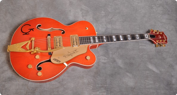 Gretsch 6120 W Nashville Western 1994 Orange Guitar For Sale