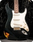 Fender-Stratocaster Custom Shop 1960 Limited Edition-2005-Black Over Sunburst