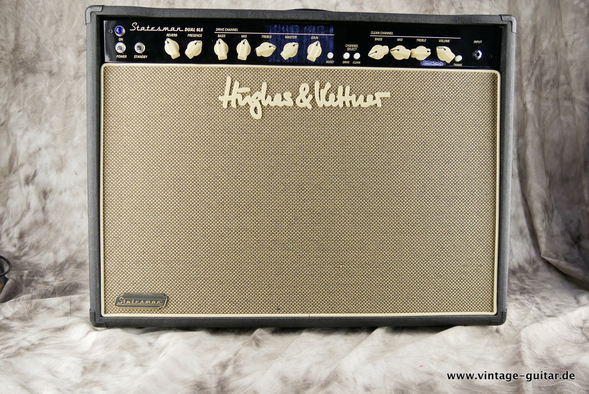 Hughes & Kettner Statesman Dual 6L6 2010's Black Tolex Amp For Sale Vintage  Guitar Oldenburg