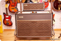 Vox AC 50 Flat W. Cabinet Surround Stand 1964 Black Tolex