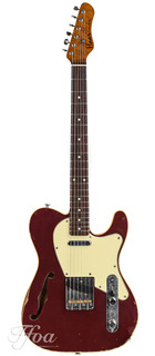 Haar Trad T Thinline Maroon Aaaaa Maple Rosewood