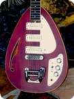 Vox MK.VI TEARDROP Hollow Body 1968 Dark Cherry Finish