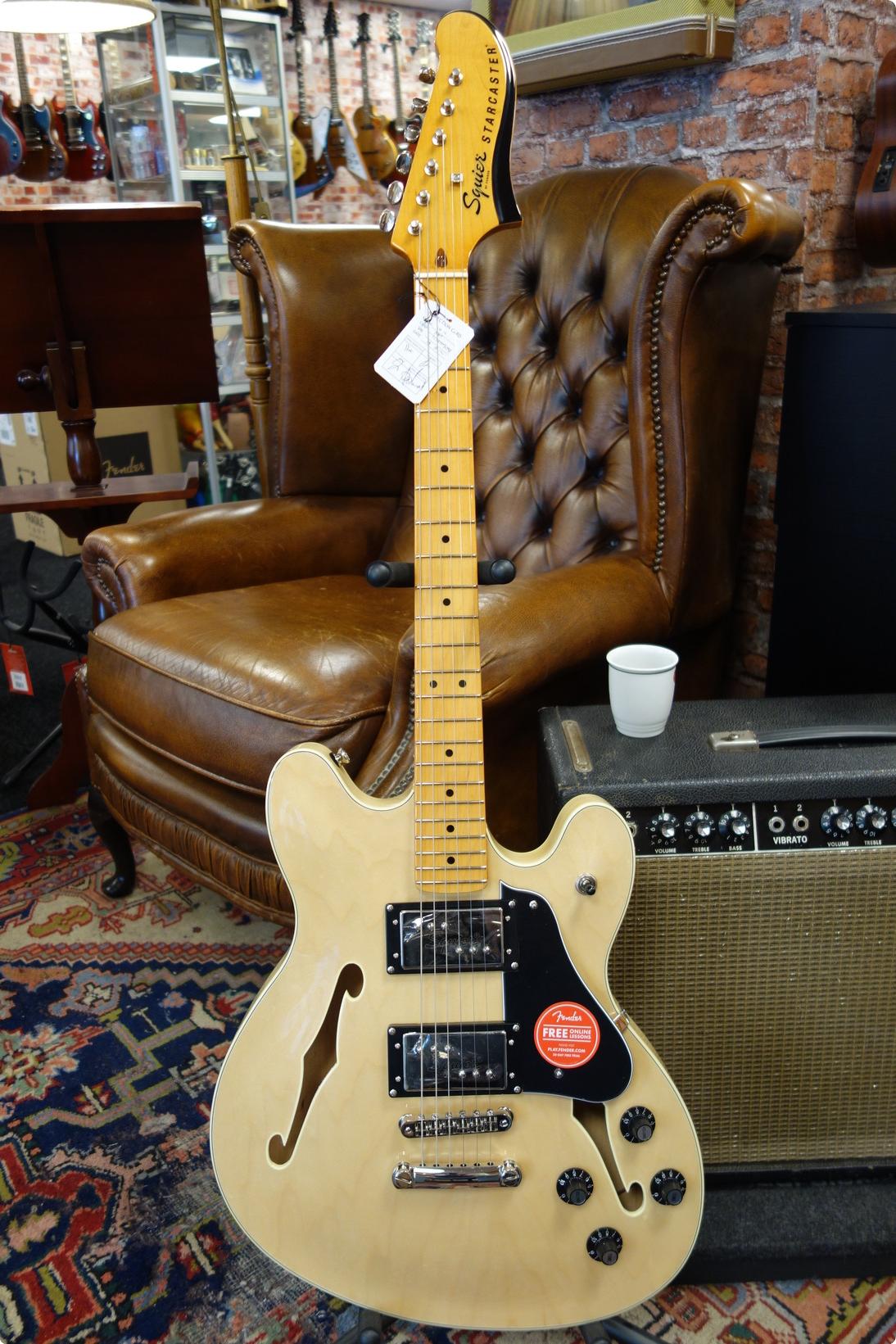 Squier Classic Vibe Starcaster 2020 Natural Guitar For Sale Dirk Witte