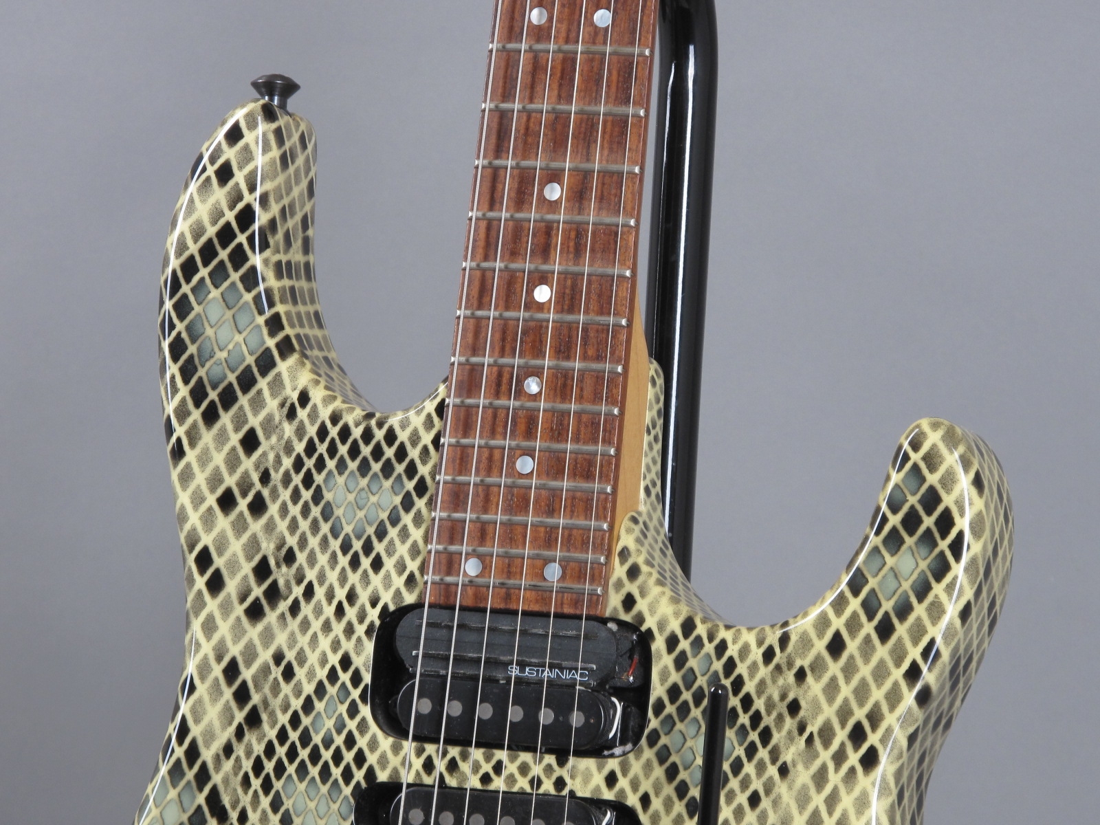 Hamer Chaparral Sustainiac 1989 Snakeskin Graphic Guitar For Sale 