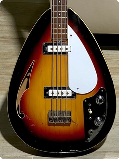 Vox Wyman Teardrop Bass 1968 Sunburst Finish Bass For Sale Guitarbroker