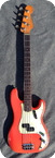 Fender-Precision Bass-1963-Fiesta Red Custom Color
