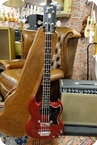 Gibson-Gibson EB-0 1962 Cherry With OHSC-1962-Cherry