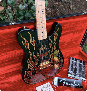 Fender James Burton Signatur Telecaster 1994 Black With Paisley Flames