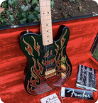 Fender James Burton Signatur Telecaster 1994 Black With Paisley Flames
