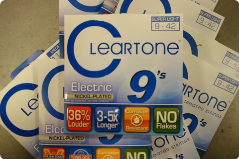 Cleartone Cleartone Electric 9s Treaded Nickel Plated 9 42 Super Light 12 Sets + 1 Free 11s Medium Set