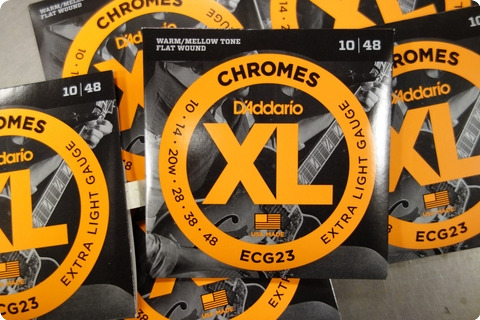 D'addario D'addario Ecg23 Chromes 10 48 Extra Light Flatwound ( 6 Sets )