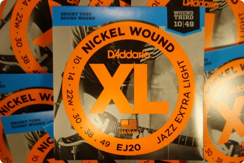 D'addario D'addario Ej20 Jazz Extra Light 10 49 Nickel Wound ( 10 Pack)