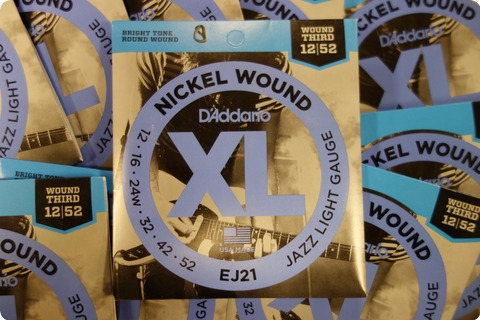 D'addario D'addario Ej21 Jazz Light 12 54 Nickel Wound ( 10 Sets)