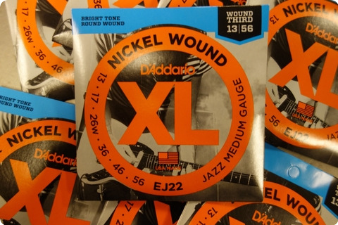 D'addario D'addario Ej 22 Jazz Medium 13 56 Nickel Wound ( 8 Sets )