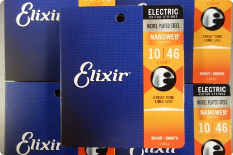 Elixir Elixir 10 46 Light Electric Guitar Strings Nanoweb ( 5 Sets )