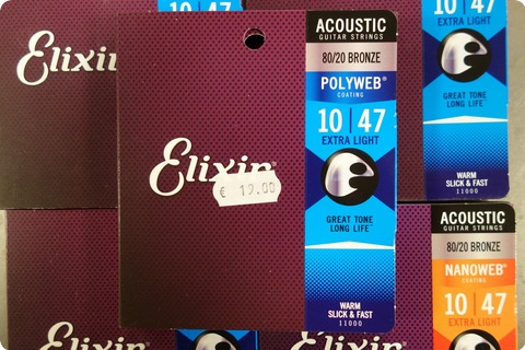 Elixir Elixir 10 47 Acoustic Guitar Strings Bronze Polyweb ( 5 Sets )