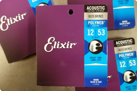 Elixir Elixir 12 53 Acoustic Guitar Strings Bronze Polyweb ( 4 Sets )