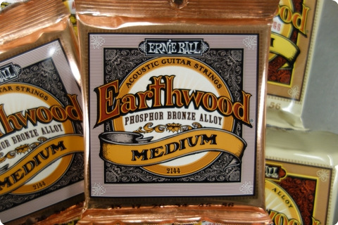 Ernie Ball Ernie Ball Earthwood 13 56 Medium Acoustic Guitar Strings ( 9 Sets)