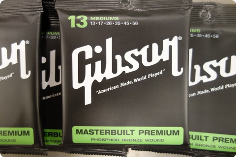 Gibson Gibson Masterbuilt Premium 13 Mediums Phosphor Bronze ( 8 Sets)