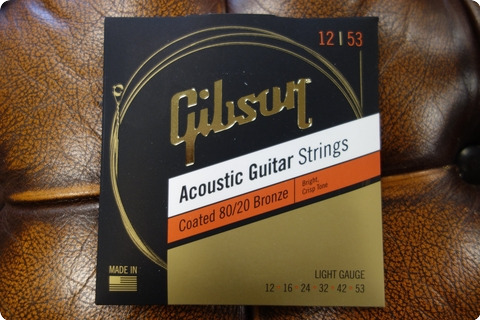 Gibson Gibson Sag Cbrw12 Coated 80/20 Bronze Acoustic Guitar Strings Light