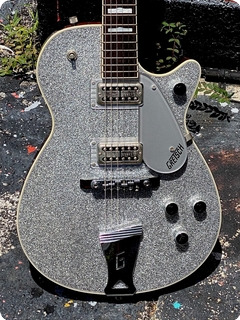 Gretsch 6129 Silver Jet Reissue 1989 Silver Sparkle Finish Guitar For Sale  Guitarbroker