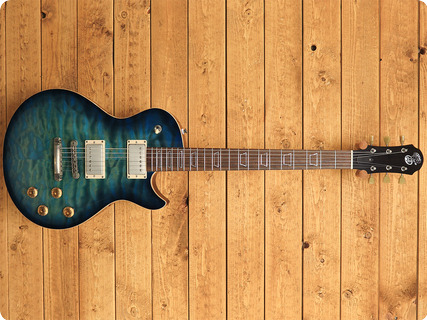 Patrick James Eggle Macon Single Cut 2021 Island Blue Subtle Burst