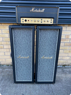 Marshall 20w Plexi Head And Pinstripe Cabinets 1967 Black/green