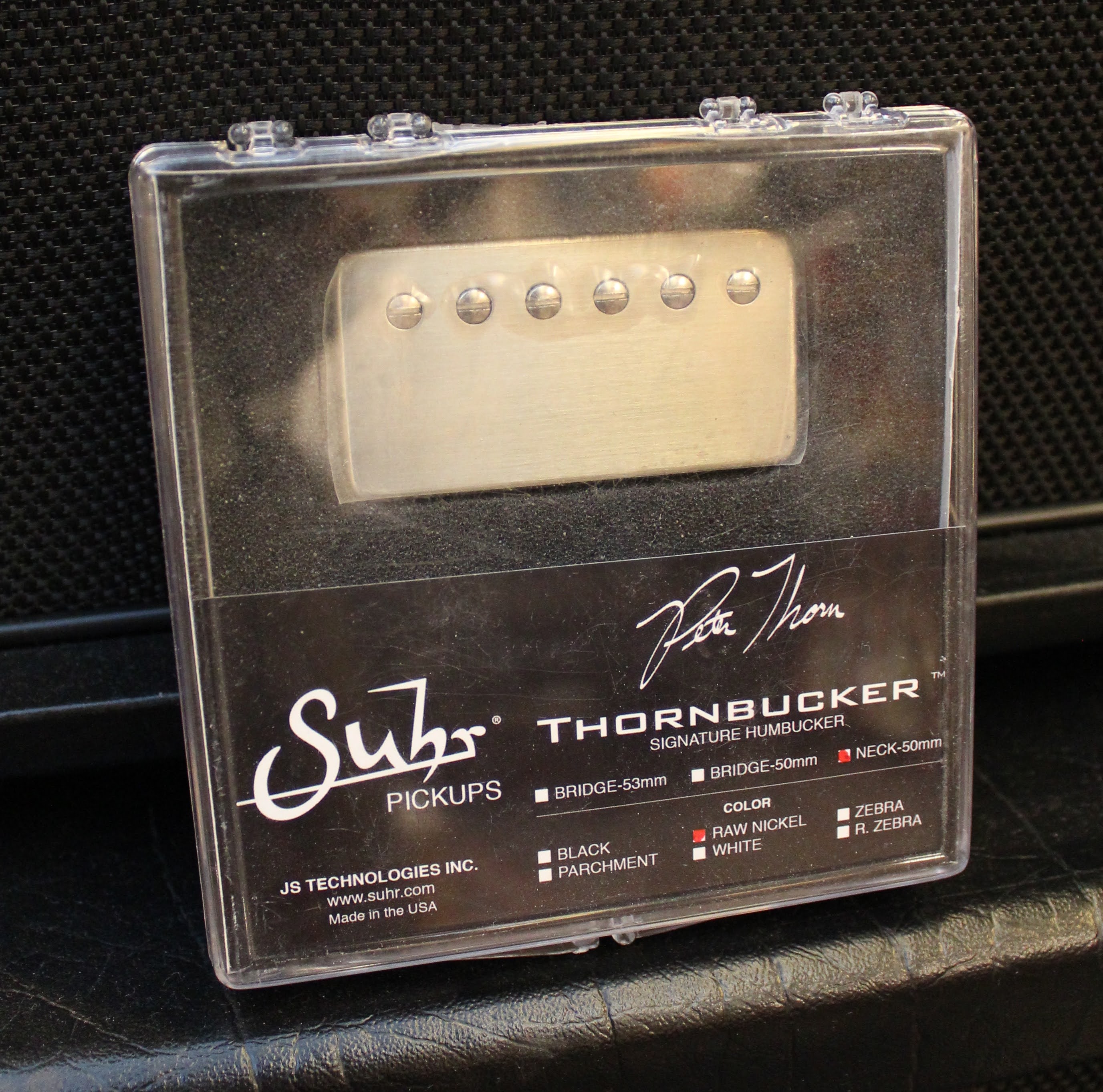 Suhr Thornbucker Neck 50mm W Raw Nickel Cover Guitar For Sale