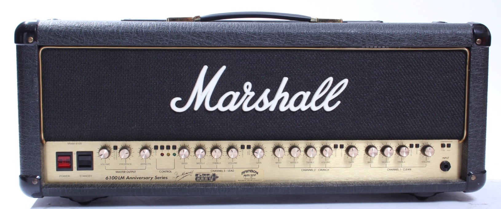 Marshall 6100 LM Anniversary Series 1994 Black Amp For Sale Yeahman's  Guitars