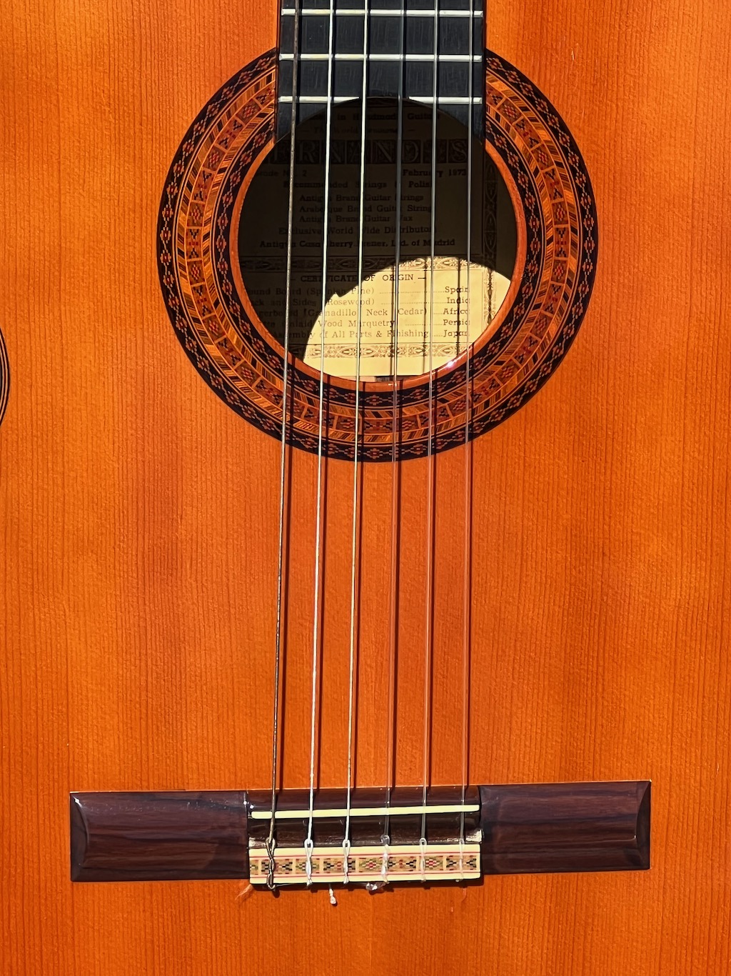 Hernandis deals classical guitar