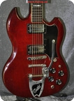 Guild-S-100 Deluxe With Bigsby-1973-Cherry Red