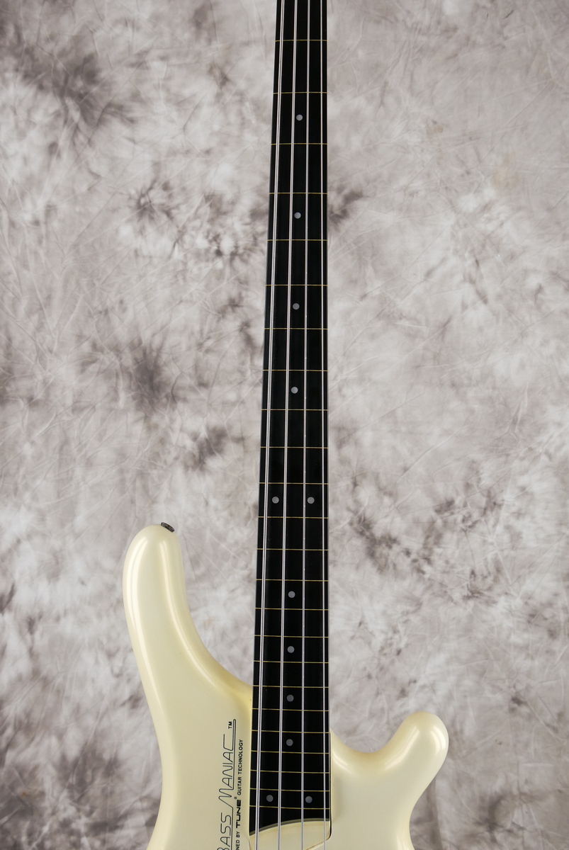 TUNE Bass Maniac 1980's White Pearl Bass For Sale Vintage