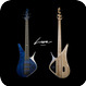 Lava Drops Guitars-Blue Atmosphere Infinite Bass Drop-Blue Atmosphere High Gloss/Matte Neck
