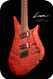 Lava Drops Guitars The Quetzalcoatl Drop 7 2020- Heart Translucent Red / Satin Red
