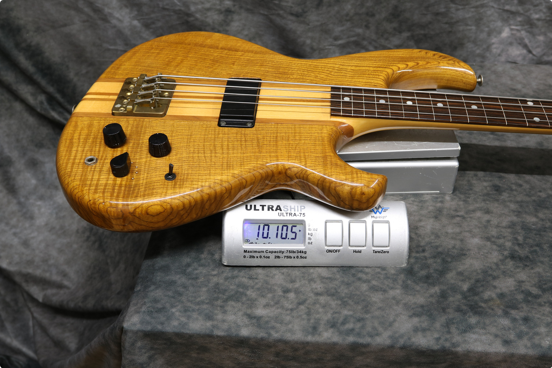 Aria Pro II SB 1000 Fretless 1980 Oak Bass For Sale Andy Baxter Bass