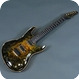 Valenti Guitars Nebula Carved-Gold/Black Burst With Poplar Burl Top