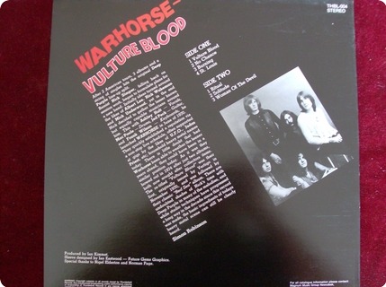 Warhorse Vulture Blood Thunderbolt Records / Thbl 004 1983